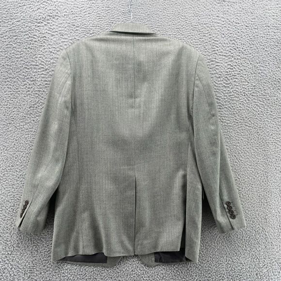 Ralph Lauren Blazer Mens 40 R Grey Wool Silk Suit Jacket Corpcore Academia Coat - Picture 7 of 13